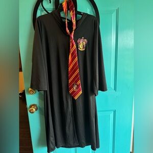 Gryfindor Robe, tie, and girls size 12 shirt and skirt